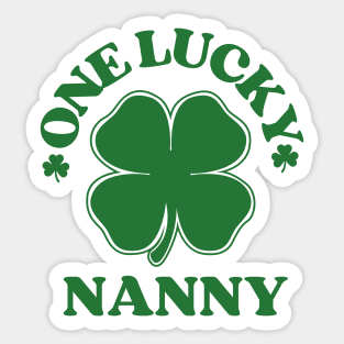 One Lucky Nanny Sticker